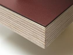 Bordplade forbo linoleum i 40 mm i 4154 burgundy